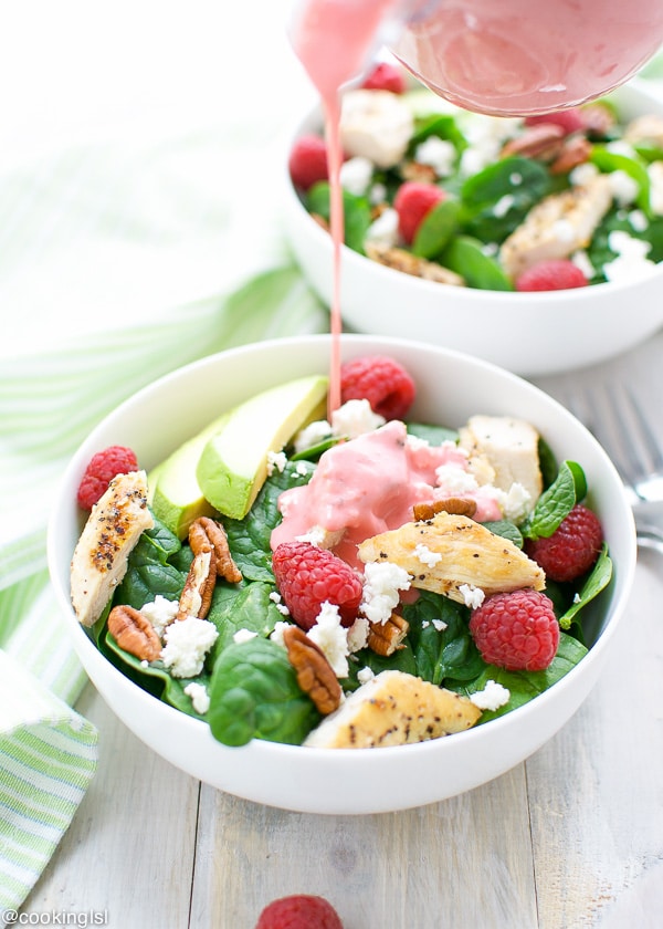 Spinach Salad with Raspberry Dressing Recipe