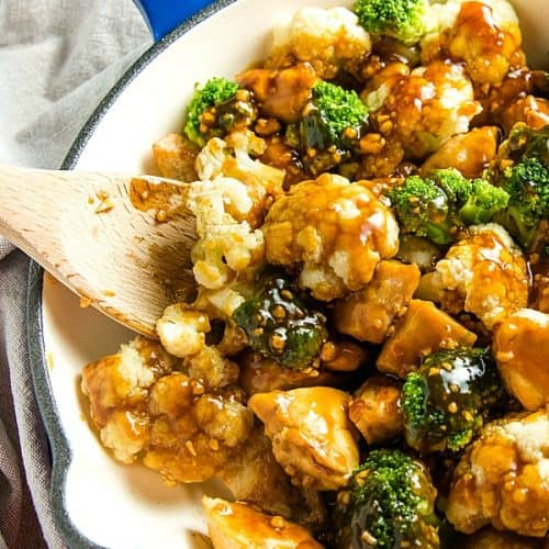 Stir-Fried Chicken with Broccoli or Cauliflower Recipe