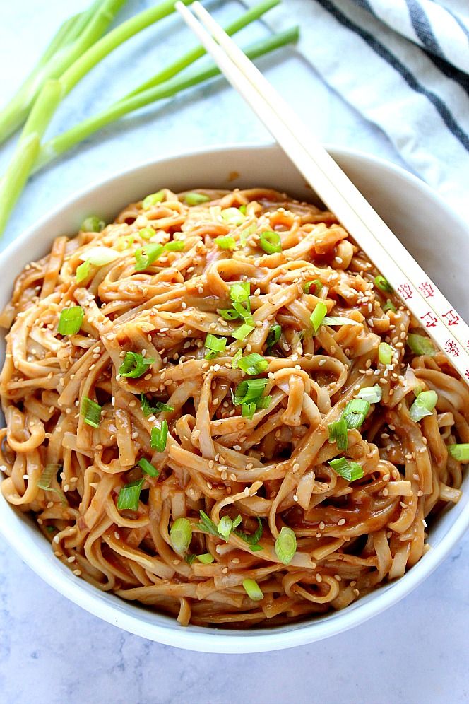 Sunny's Easy Chilled Peanut Noodles Recipe