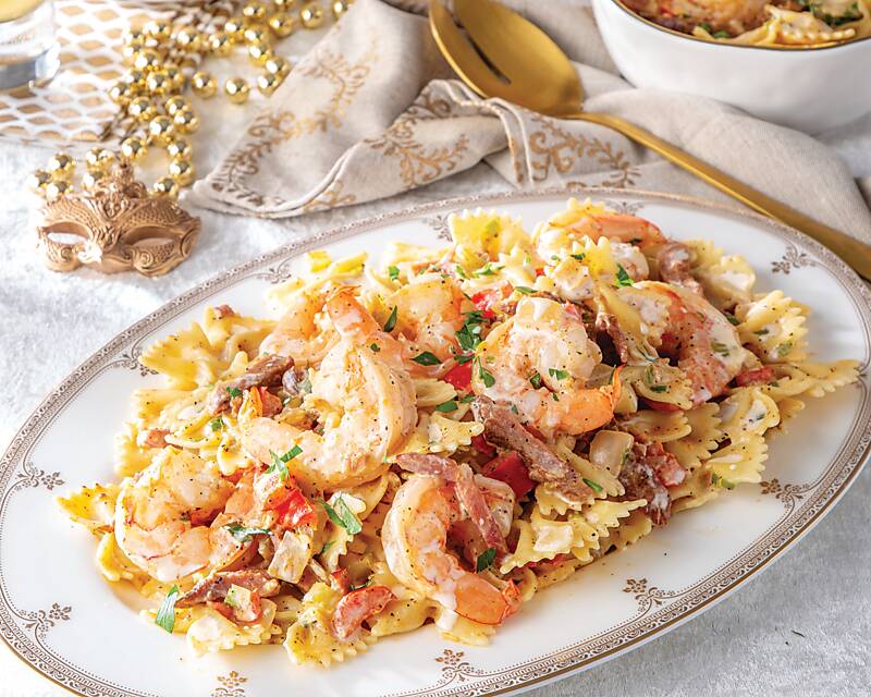 Tasso Shrimp and Cream on Pasta Recipe