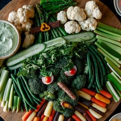 Vegetable Bundles with Tarragon-Citrus Dip Recipe