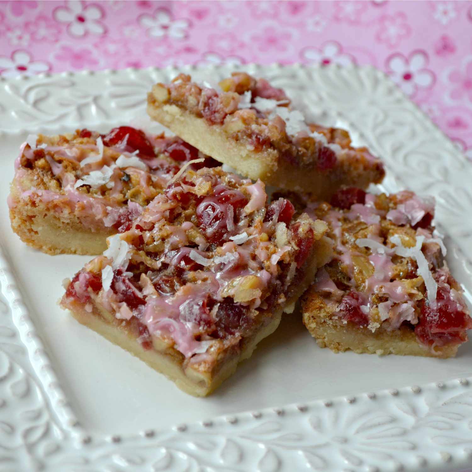 Walnut and Dried Cherry Bars Recipe