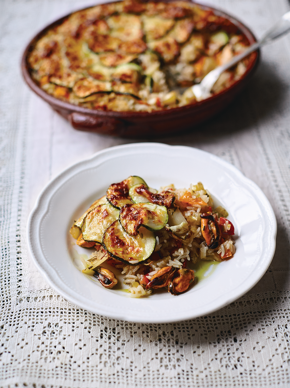 Baked Tiella Rice Recipe