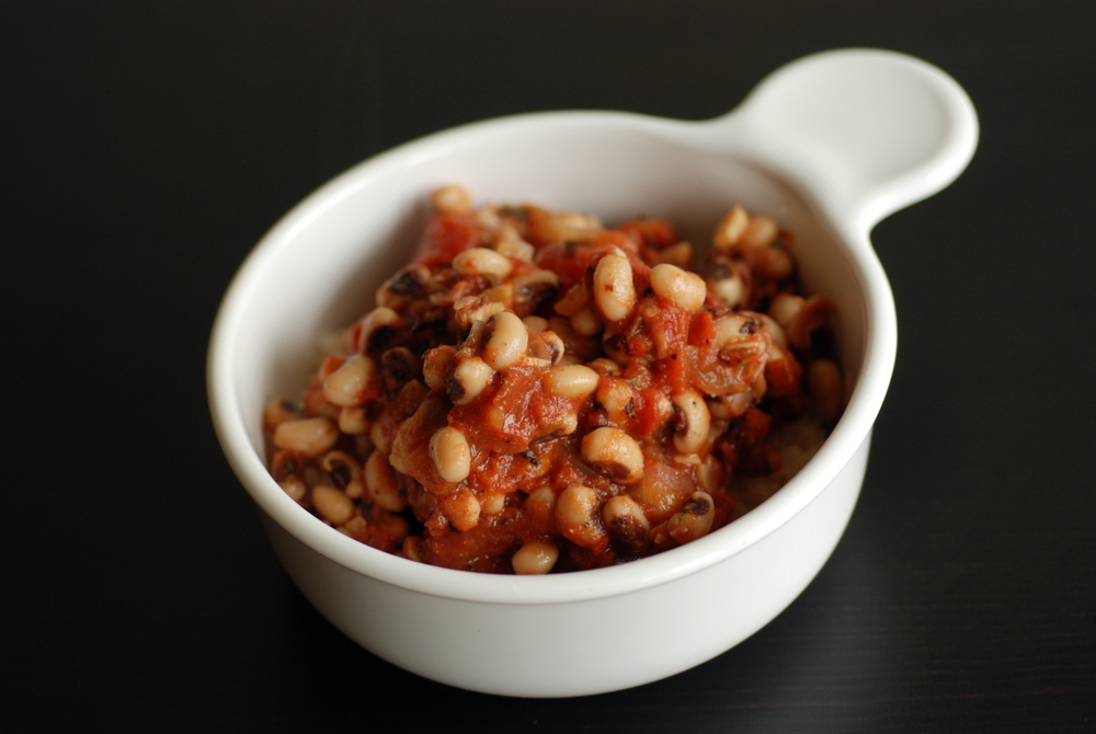 Black-Eyed Peas with Stewed Tomatoes Recipe