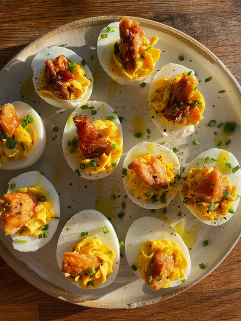 Smoked Trout Devilled Eggs Recipe
