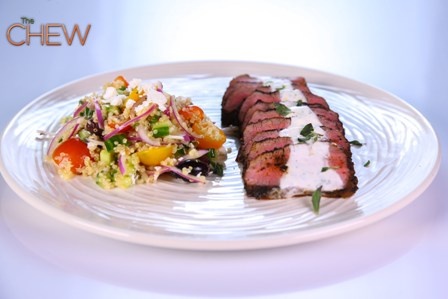 Spice Rubbed Lamb Tenderloin and Yogurt Sauce Recipe
