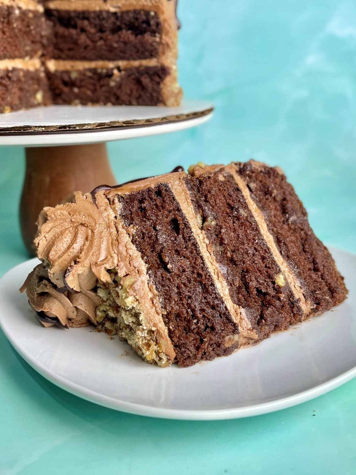 Super Moist Chocolate Cake with Chocolate-Cinnamon Topping Recipe