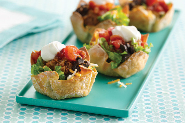 Tiny Taco Salads Recipe