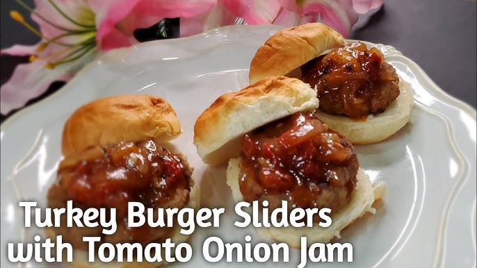 Turkey Burger Sliders with Vidalia Onion-Tomato Jam Recipe