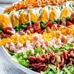 3-Salad Chef's Salad Plate Recipe