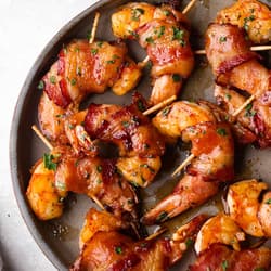 Bacon Wrapped Shrimp and Scallops Recipe