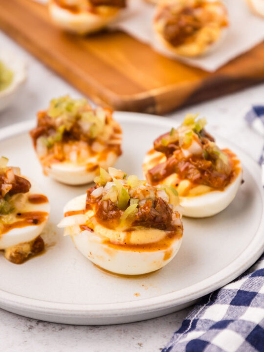 Barbecue Deviled Eggs Recipe
