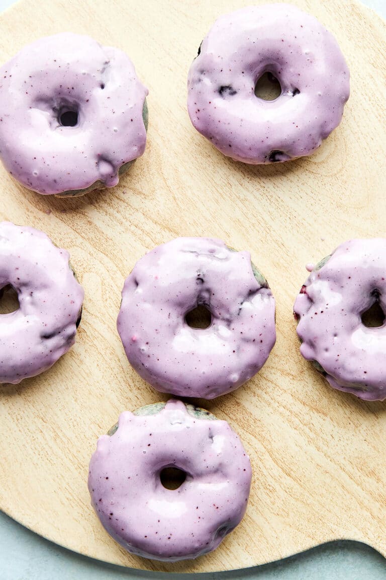 Blueberry Cake Doughnuts Recipe