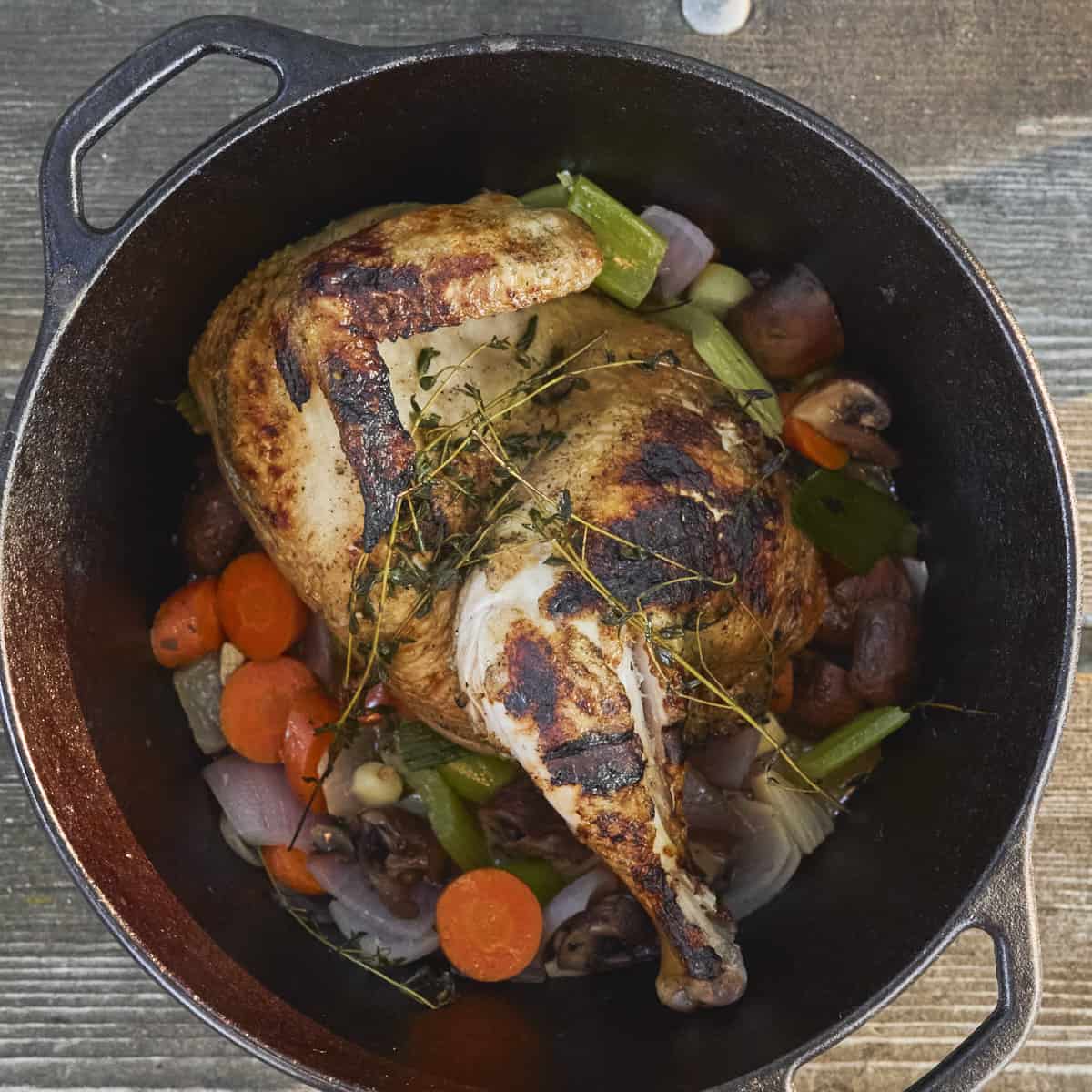 Campfire Pan-Roasted Chicken Recipe