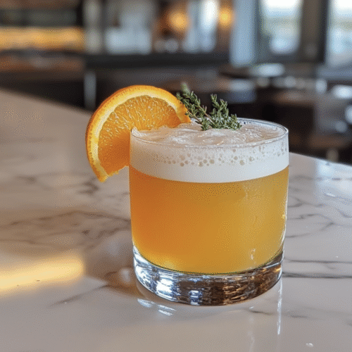 Carrot Orange Bourbon Sour Recipe