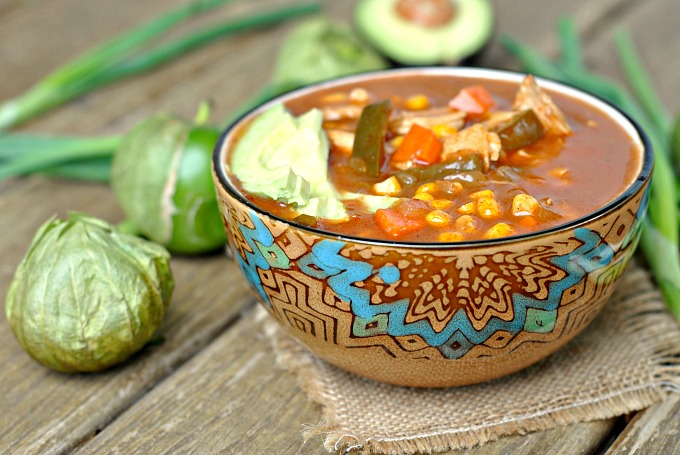 Chicken, Poblano and Corn Tortilla Soup Recipe