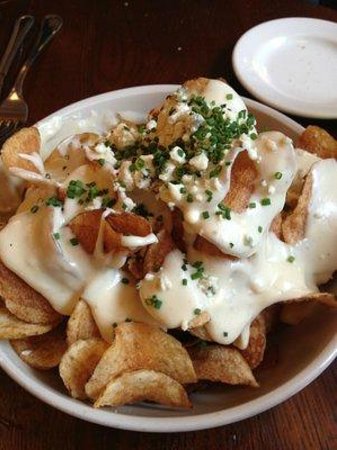 Chips Served with Blue Cheese Fondue