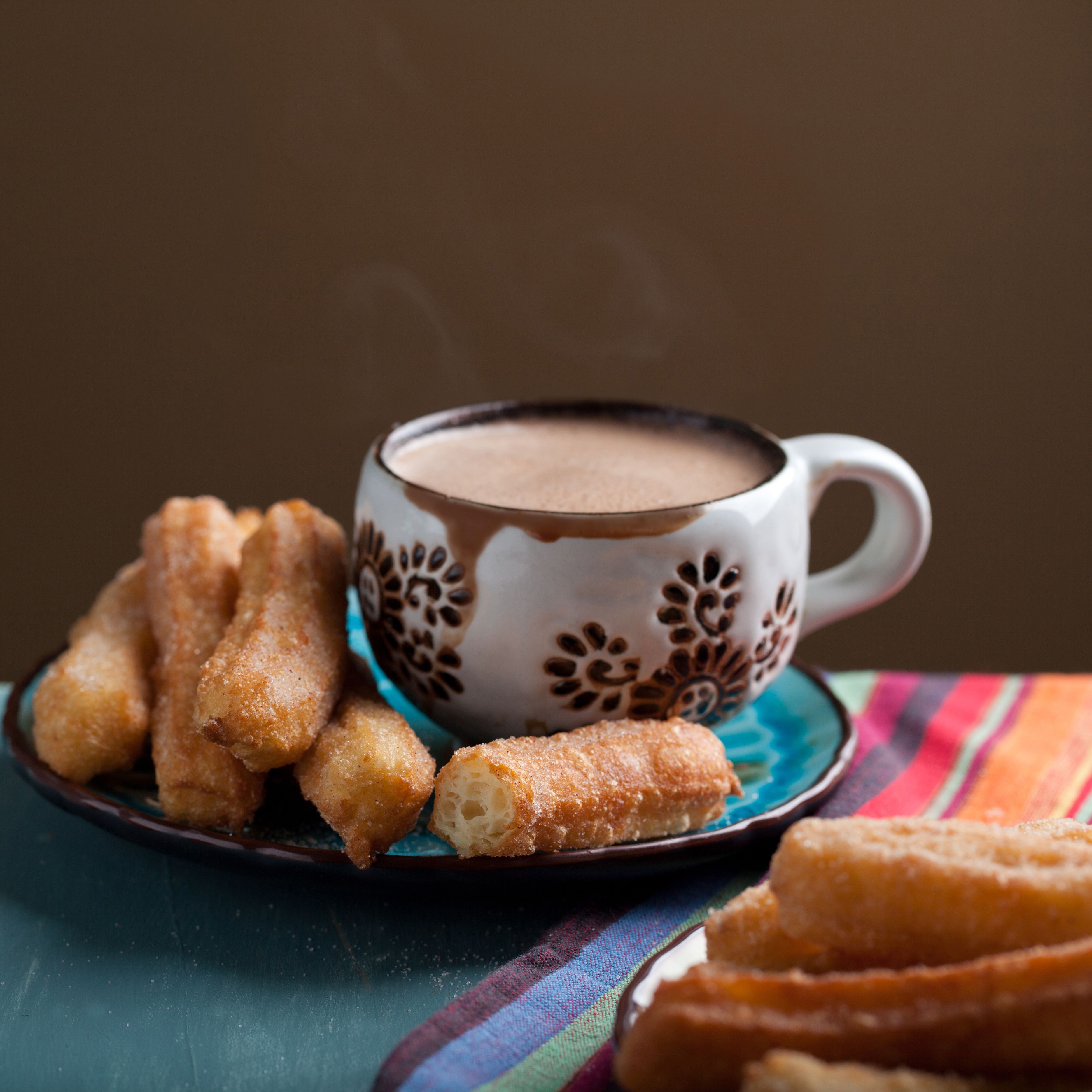 Churros with Mexican Hot Chocolate Spice Mix Recipe