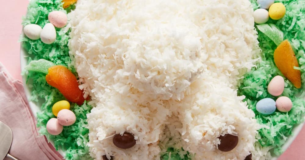 Coconut Bunny Butt Cake Recipe