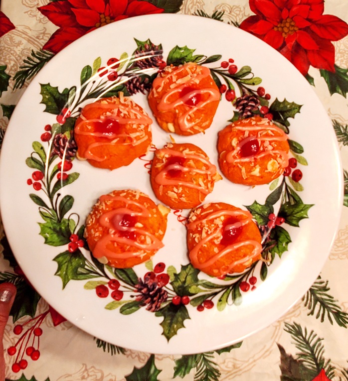 Coconut Cherry Almond Cookies