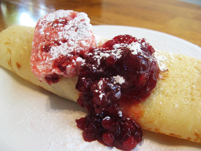 Crepes with Lingonberry Jam Recipe