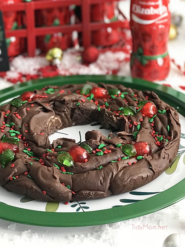 Five-Minute Fudge Wreath Recipe