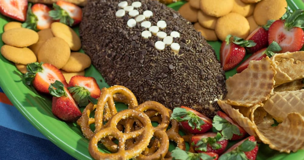 Football Chocolate Peanut Butter Dip Recipe