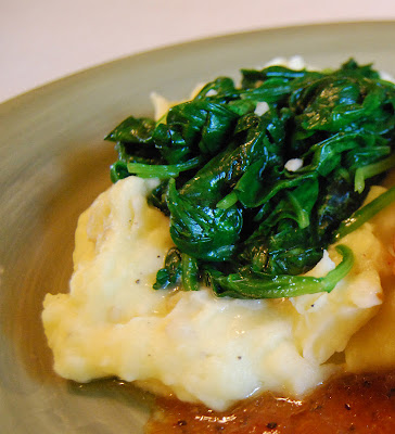 Garlic Mashed Potatoes with Spinach Recipe