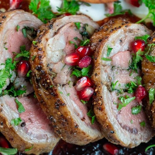Garlic-Stuffed Lamb Loin Bites Recipe