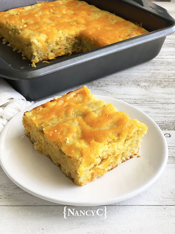 Green Chile and Cheddar Cornbread Recipe