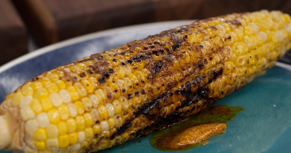 Grilled Corn with Ancho Chile Butter Recipe