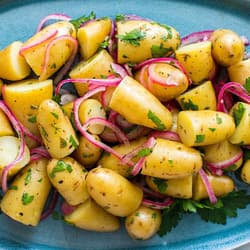 Grilled Fingerling Potatoes with Creamy Tarragon Vinaigrette Recipe