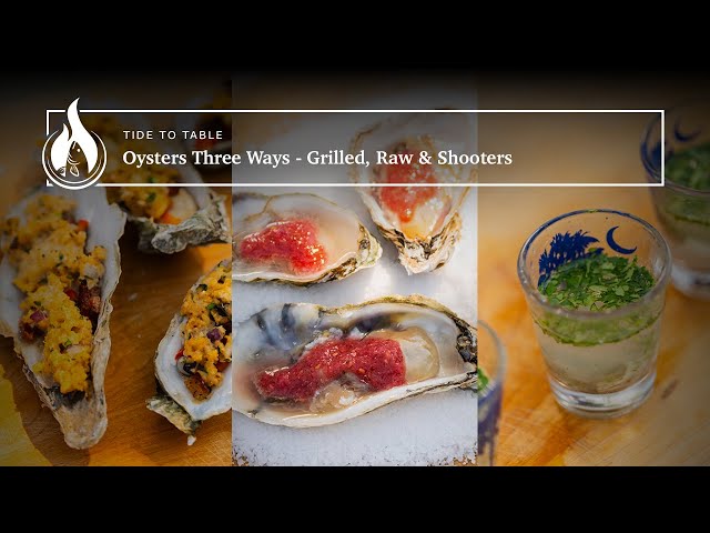 Grilled Oysters Three Ways Recipe