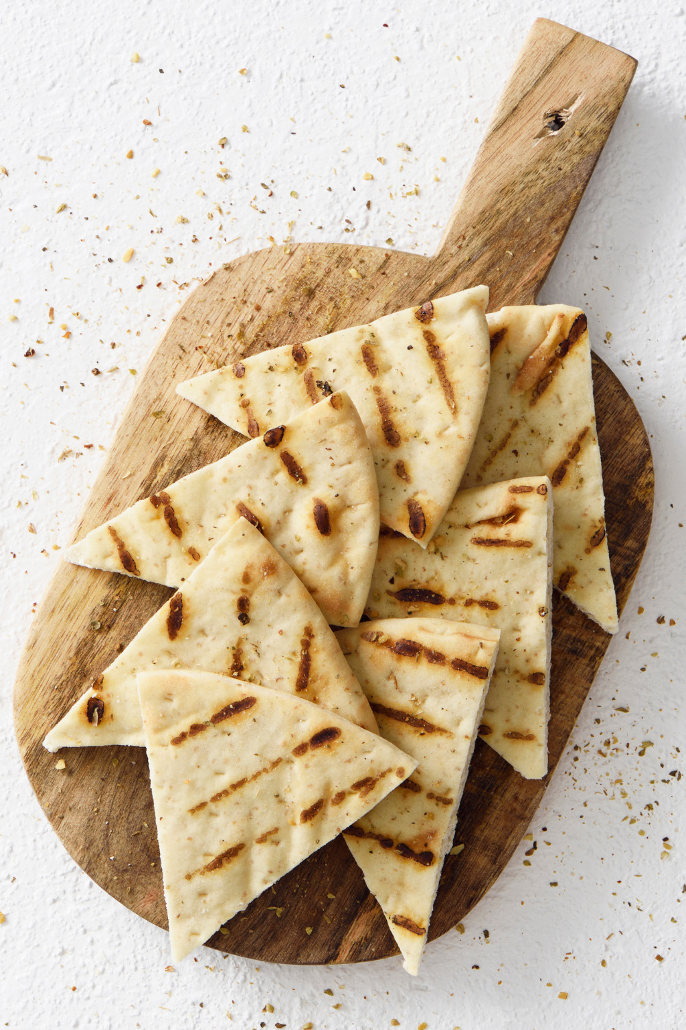 Grilled Pita Triangles Recipe
