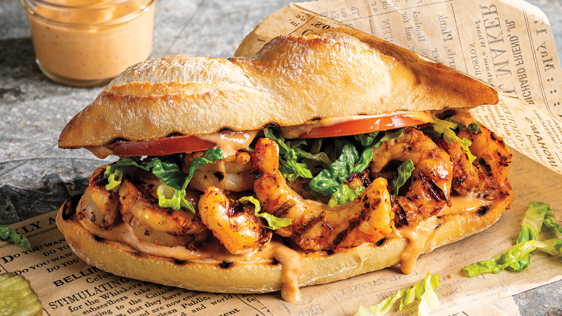 Grilled Shrimp Po' Boy Recipe
