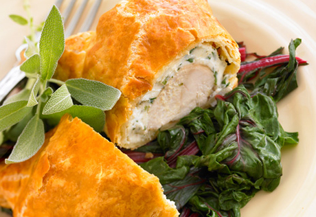 Herbed Chicken in Pastry Recipe