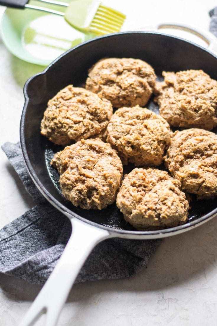 Honey Whole-Grain Drop Biscuits Recipe