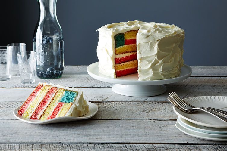 Ice Cream Flag Cake Recipe