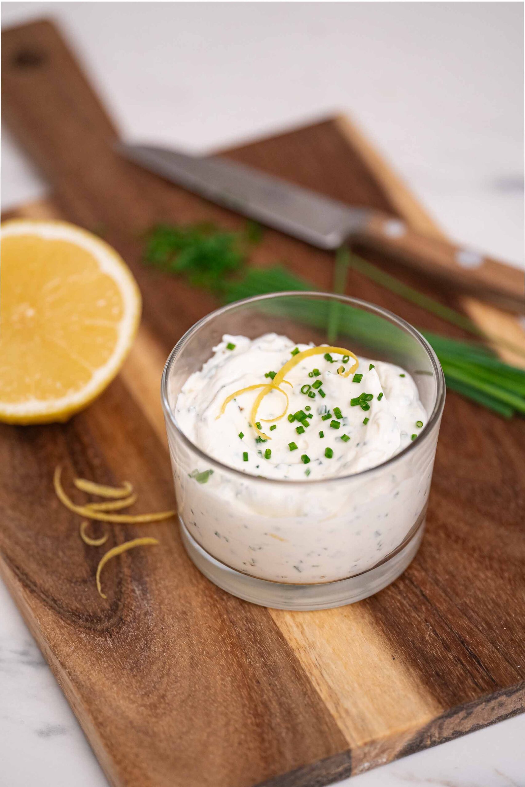 Lemon Chive Creme Fraiche Recipe