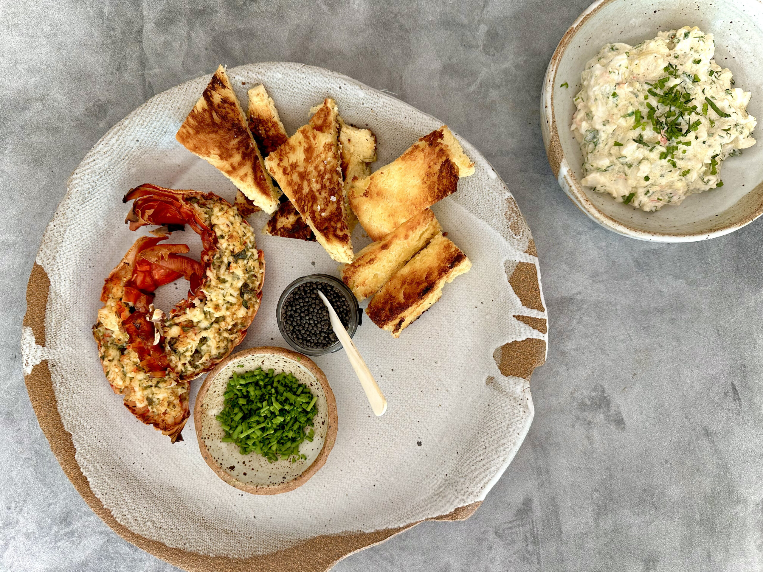 Lobster and Caviar on Toast Points Recipe