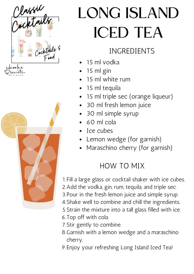 Long Island Iced Tea (LIT) Recipe