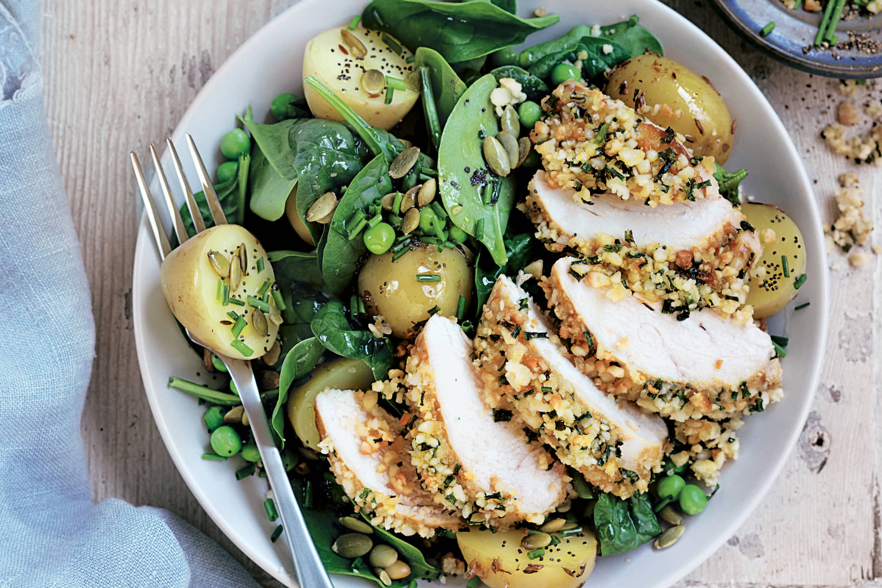 Macadamia Crusted Chicken Medallions Recipe