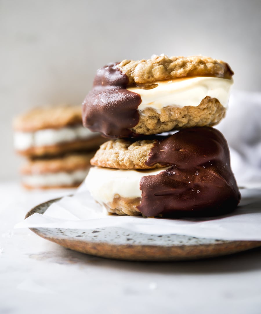 Oatmeal Movie Cookie Ice Cream Sandwiches Recipe