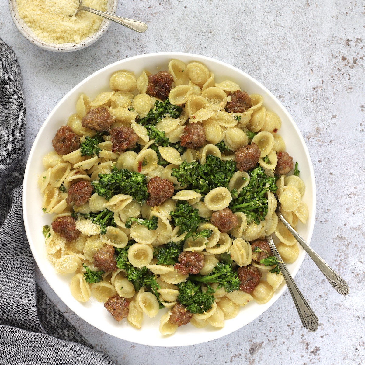 Orecchiette with Broccolini and Sausage Recipe