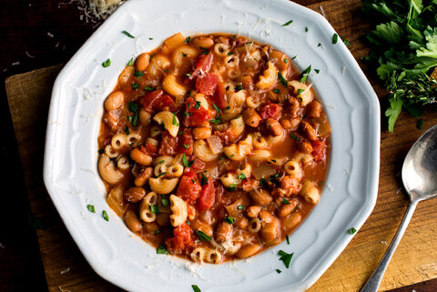 Pasta and Beans: Pasta e Fagioli Recipe