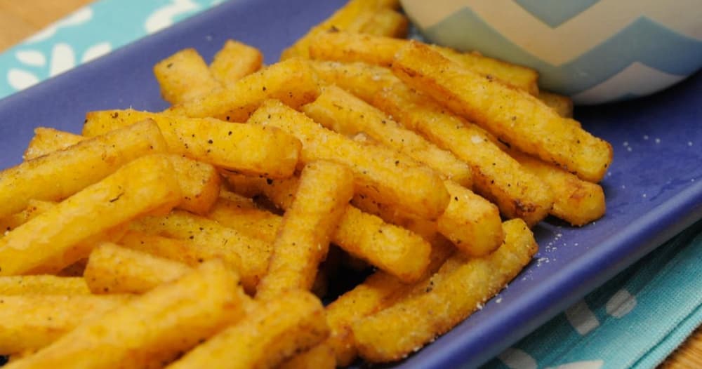 Polenta Fries with Sesame-Ginger Yogurt Dip Recipe