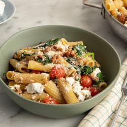 Rigatoni with Cabbage and Fontina Recipe