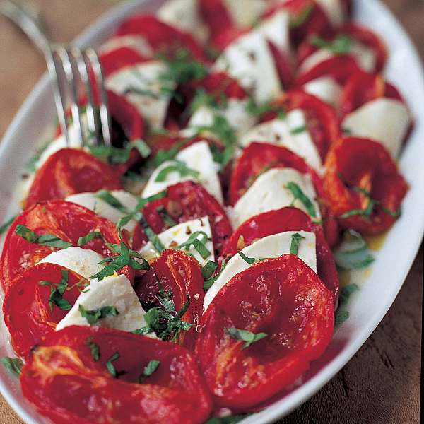 Roasted Tomato Caprese Salad Recipe