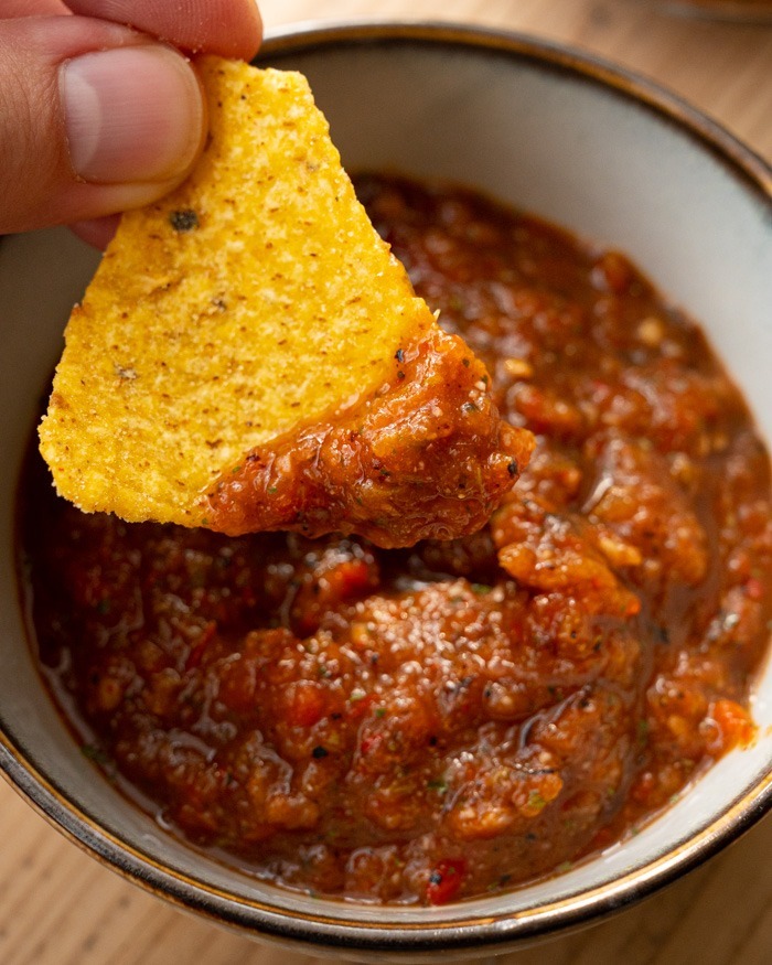Roasted Tomato Salsa (Salsa Asada) Recipe