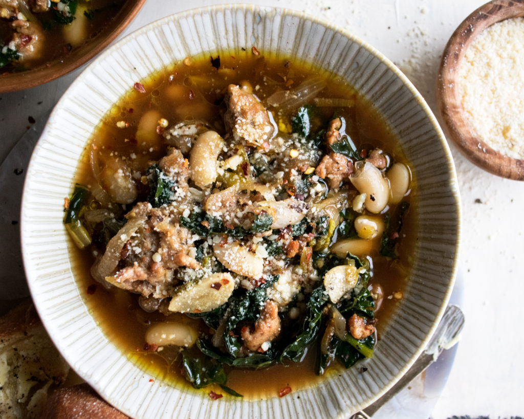 Sausage, Kale and White Bean Stew Recipe